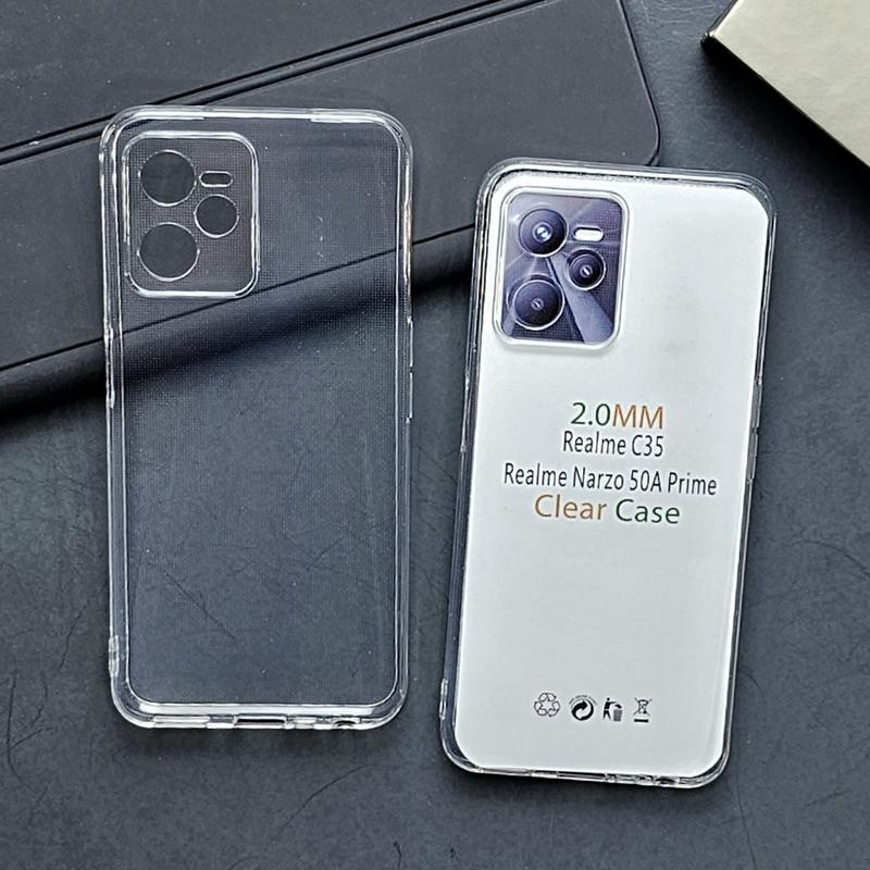 Clear Case 2.0mm Softcase Bening Transparan Case Kompatibel R3alme Narzo 50 5G Narzo 50A Narzo 50I 4