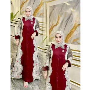 Dress Kanaya Rayon Motif Premium Dress rayon / gamis rayon motif /gamis rayon  Gamis viral