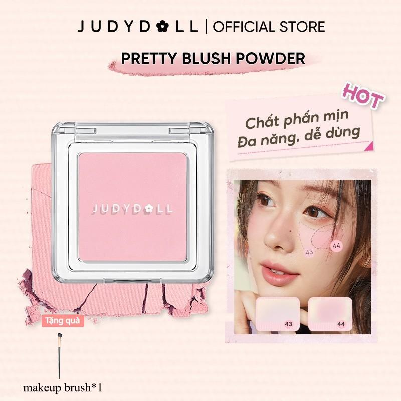 【Mua trong Live Mần Đẹp được tặng cọ Phấn má hồng đẹp, màu tự nhiên, lâu trôi, 3 trong 1, JUDYDOLL Cosmetic Mỹ Phẩm Trang Điểm má  hồng  neutral