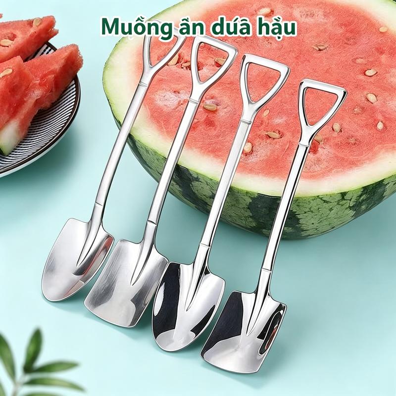 Kaiyo Muỗng Xẻng Xúc Kem Cà Phê Hình Dưa Hấu Thép Không Gỉ 410 Sáng Tạo Dễ…