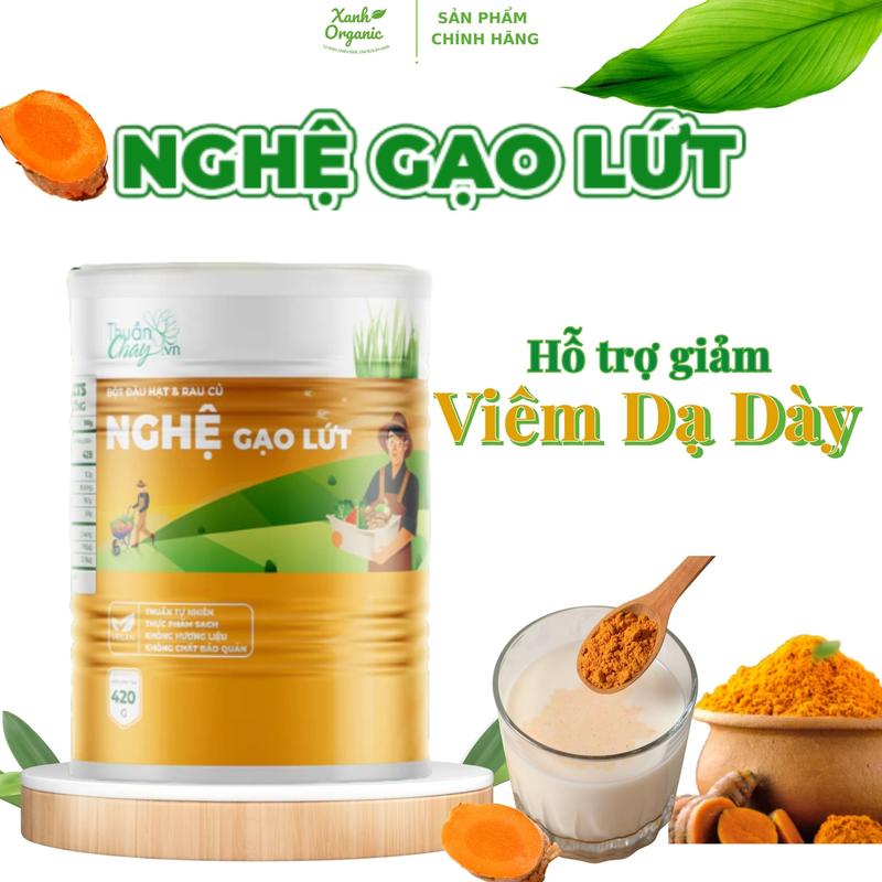 Sữa Nghệ Gạo Lứt - 420g - Hỗ Trợ Tiêu Hóa