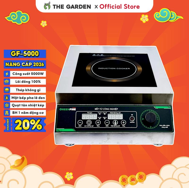 Bếp từ công nghiệp GREENFIRE bếp công suất lớn 3500W hoặc 5000W phiên bản Tiếng…