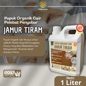 Pupuk Jamur Tiram Pemacu Pertumbuhan Jamur Booster Jamur Tiram Penyubur Pelebat Jamur Kemasan 1liter