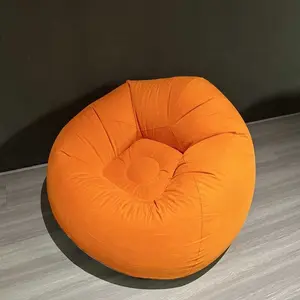 Sofa Tiup untuk Berkemah di Luar Ruangan Sofa Udara Portabel Lipat Malas Pompa Gratis Furniture Minimalis