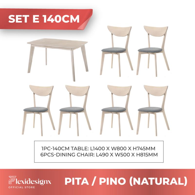 Product Introduction of Dining Chair 6 seat Wood 4 chairs Bench Solid Wood Material Promotion PINO Flexidesignx 16