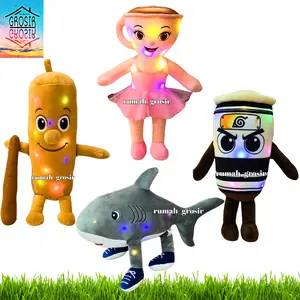 Boneka Tung Tung Sahur Ballerina Cappuccina Cappucino Assasino Ramadan LED Lampu