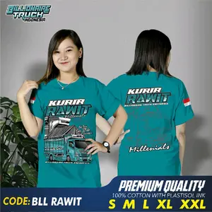 kaos truk kurir rawit sablon DTF katun 24s dewasa unisex