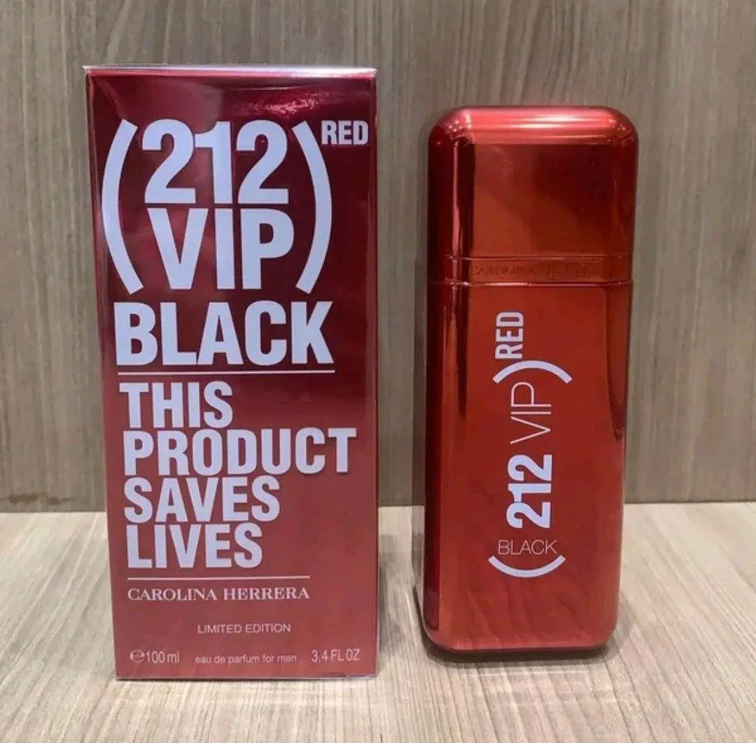 Parfum CH 212 Men VIP Black Red Limited Edition 100 ml Eau De Parfum BNIB for Men Promo Spesial Ramadhan Fawless Fragrance