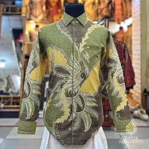 Batik kemeja exclusive reguler fit doby india x jahitan smok/bordir semi jas