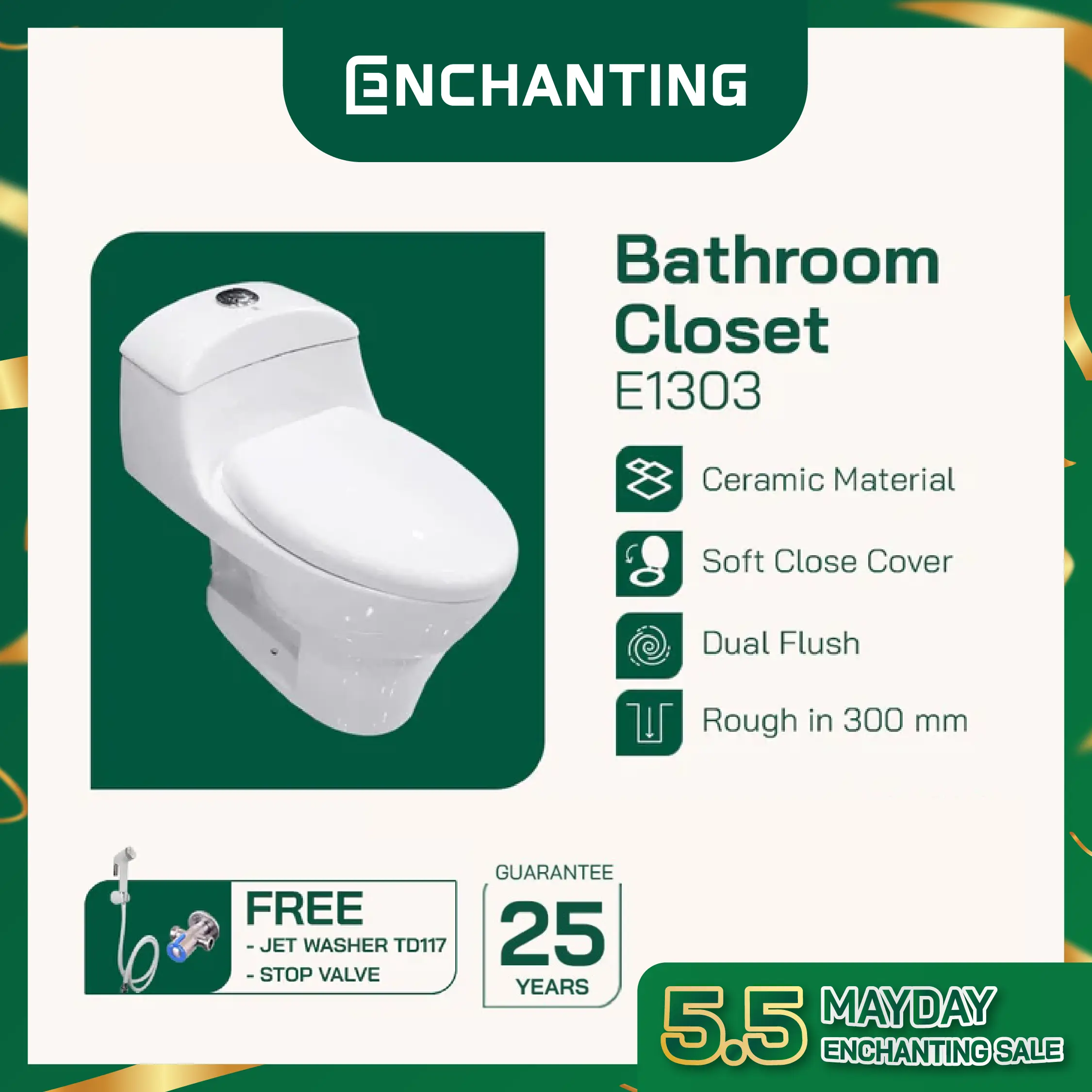 Toilet / Kloset Duduk Europe Enchanting E1303
