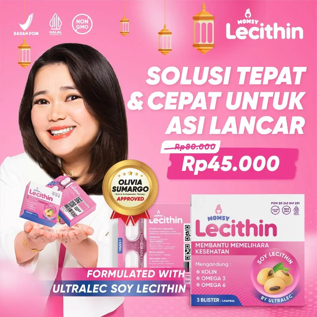 MOMSY LECITHIN Ultralec Soy Lecithin Premium 12 Kapsul - BPOM & HALAL MUI
