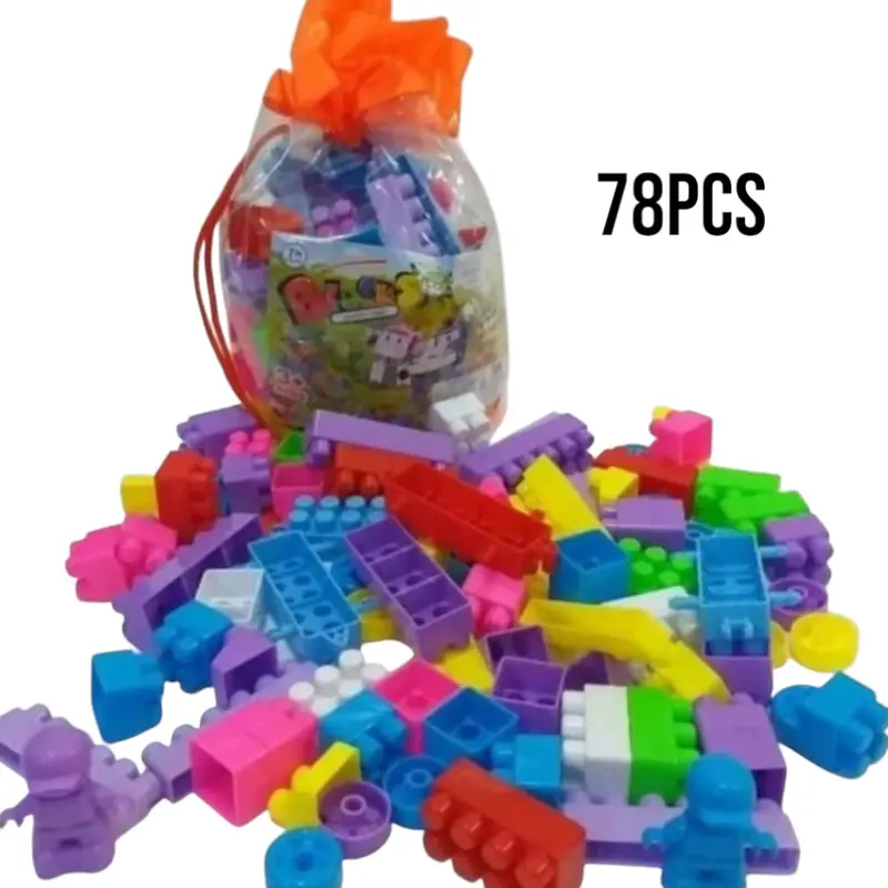 Mainan Edukasi Blok Susun Isi 114pcs, 102pcs, 78pcs Block Susun Edukasi Anak Toys 3