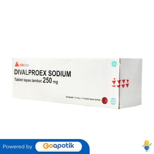 DIVALPROEX SODIUM OGB DEXA MEDICA 250 MG BOX 100 TABLET