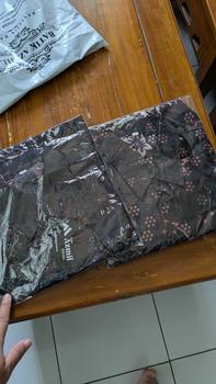 Product Review of Batik AZMII - Kemeja Batik Pria Lengan Panjang Motif Terbaru Batik Kantor Kerja Seragam Batik Kratonan Katun Halus Atasan Printing Baju Lembut Keren Cowok Hitam from f**n f**l 2