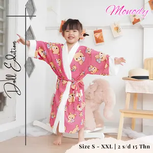 Kimono Handuk Anak Motif Boneka Gemeshhh / Baju Handuk Anak / Jubah Mandi