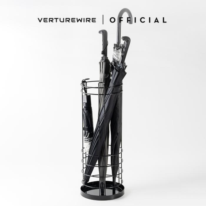 Gambar Verturewire Rak Payung Besi Model Bulat / Tempat Payung Serbaguna / Circle Umbrella Stand Holder / Rak Payung Lipat - Hitam dari verturewire Kab. Tangerang Tokopedia