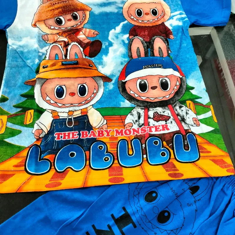 setelan baju cowok anak labubu 3-8 tahun Motif Fashion 3