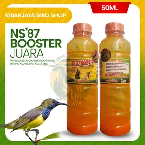 KIBARJAYA NS'87 BOOSTER NEKTAR SOGON 50ML Metabolis Booster Vitamin Doping Nutrisi Penggacor Burung Sogon Pleci Kolibri Pakan Bernutrisi Terbaik