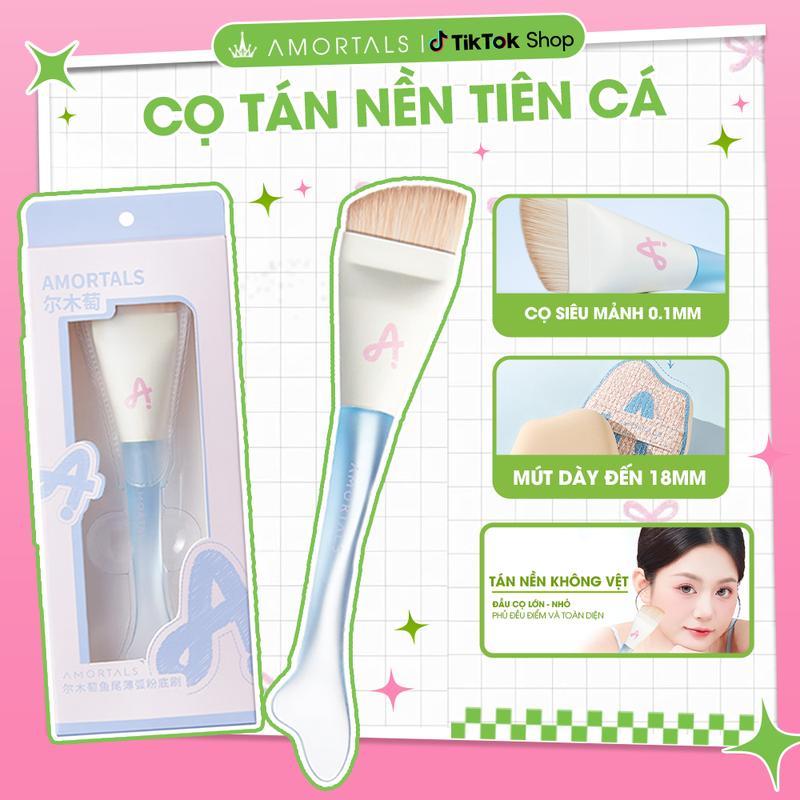《Amortals.Vietnam》Cọ Trang Điểm Tán Nền Nàng Tiên Cá Amortals Tạo Lớp Nền Mỏng Nhẹ Mềm Mịn