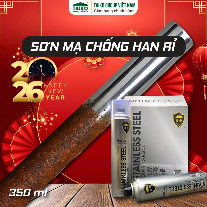  Sơn Bạc Mạ Crom Sơn Xịt Mạ TAIKOMI Sáng Bóng 350ml Chai Sơn Mạ Siêu Bóng Làm Mới Ô tô Xe Máy Vật Dụng Trang Trí 
