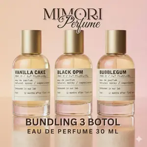 MIMORI PAKET 3 BOTOL BUNDLING PARFUM PRIA/WANITA 30 ML Perfume Wangi TERLARIS Aroma Menyenangkan Tahan Lama Cocok Sehari-hari atau Acara Khusus Unisex Luxury