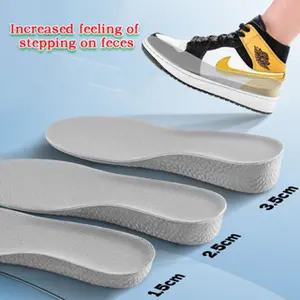 Peningkatan Tinggi Meningkatkan Tinggi Sol Dukungan Lengkungan Bantal Bantalan Sepatu Pengangkat Pad Tinggi Tinggi Sisipan Tumit Tinggi 1.5cm/3.5 cm insole  peninggi badan Shoe