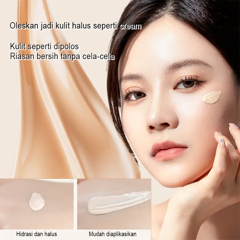 Kinglife All Day Perfect Serum Foundation Full Coverage Matte + Poreless Liquid Foundation Make Up 30ml Concealer Lasting Kering Extract skintint  cleya Dark 2