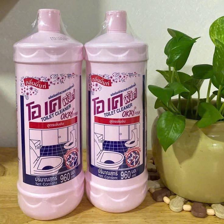  Combo 2 Chai Nước Tẩy Bồn Cầu Okia Thái Lan 960ml – Tẩy Cặn Bẩn Khử Mùi Diệt Khuẩn Hiệu Quả 