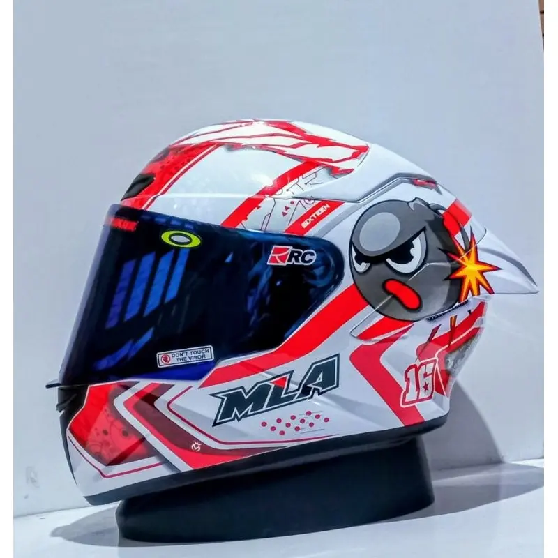 Helm Full Face MLA TTC Crypthon Motif SUPER MARIO Terbaru KEREN Visor RED GOLD (SNI) Helm Dewasa Pria Dan Wanita Bisa Cod