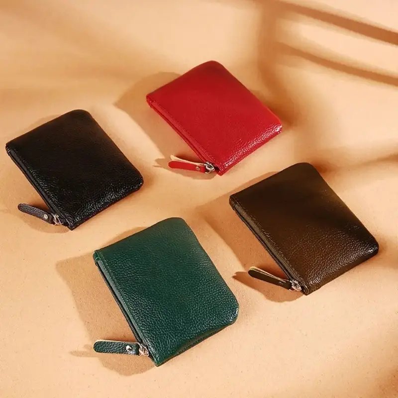 Dompet Koin Wanita Dompet Uang dan Kunci Wanita Kartu Kulit 7