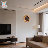 Gambar Oxihom Jam Dinding Bulat 40 cm  Lampu Jam Dinding Silent Vintage Aesthetic Mewah Modern Estetik TQ1602 dari Oxihom Kota Depok 3 Tokopedia