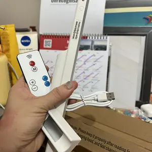 UPLU Lampu Dinding Magnetic LED Touch, Wireless Charging, Hanging, dengan Display Waktu untuk Belajar & Tidur