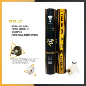 Evo Power Gold Shuttlecock Premium Grade A+
