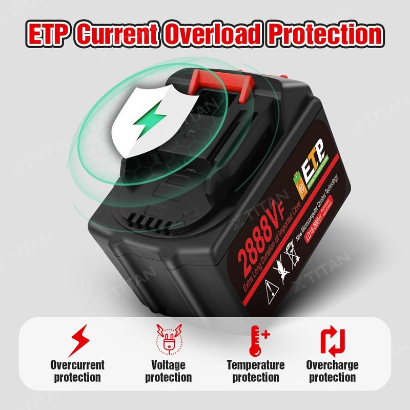 88V/388VF Cordless Drill Battery Rechargeable Lithium Li-Ion Battery/Angle Grinder/Electric Wrench/Car Washer/Chain saw 1