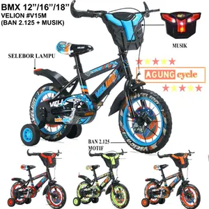 SEPEDA BMX 12 16 18 INCH VELION ERMINIO SALVO MUSIK ANAK LAKI BAN POMPA