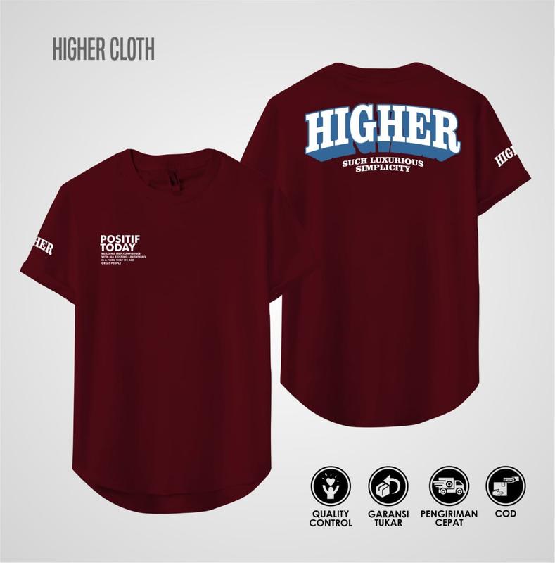 Kaos Distro Pria & Wanita Oval,Kaos Premium Semi Oval Cotton Combad 24s Keren Kekinian HIGHER.Co 6