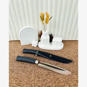 Pisau Daging Skin Bahan Baja Asli Kitchenware Pengupas bumbu Dapur + Serangka Kalep Asli