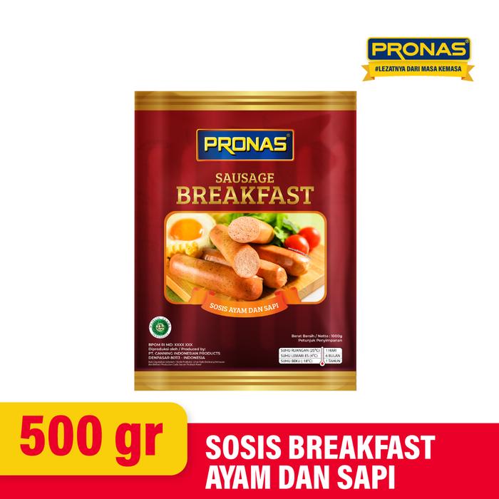 Gambar PRONAS Sosis Breakfast Kombinasi 500 gr dari Pronas Indonesia Kota Bekasi Tokopedia