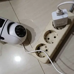 V380 Pro CCTV Lampu Dual Lens Kamera Mini Kecil Kamera HD 8MP Smart Wifi Two Way Audio Motion Detection Security Cam