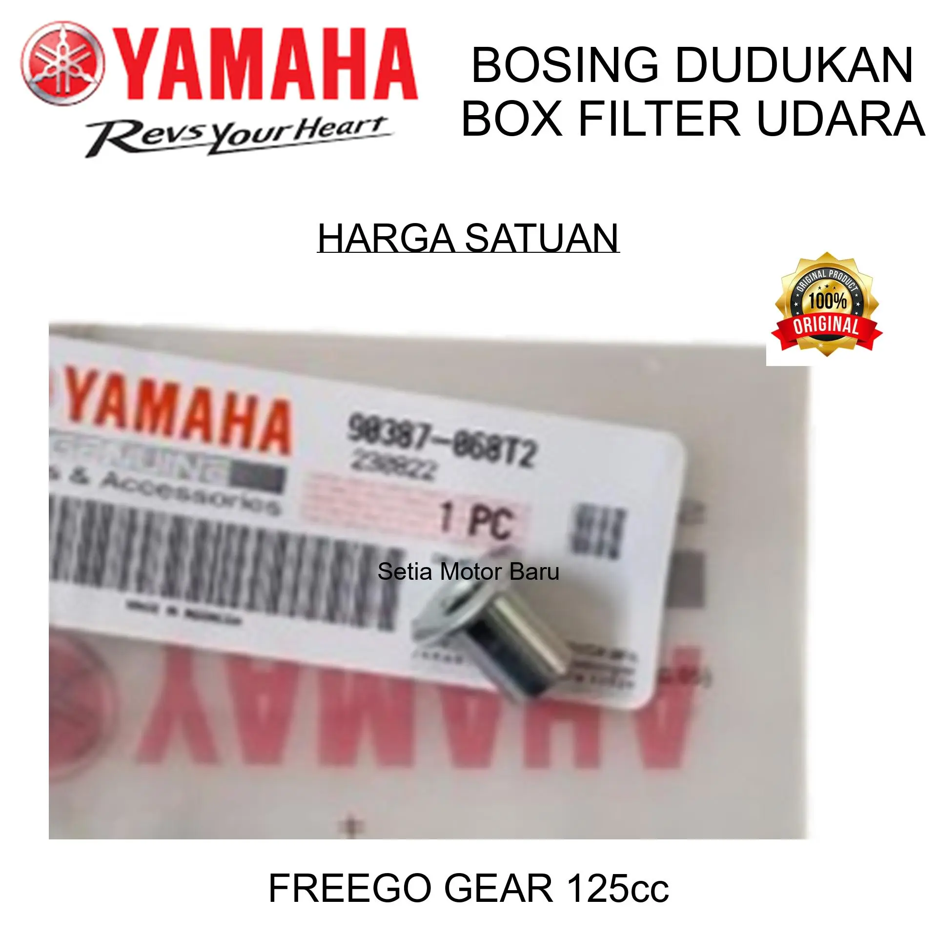 Bos Bosing Dudukan Box Filter Udara Free Go FreeGo Gear 125 Asli Yamaha