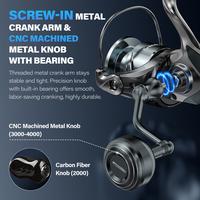 Gambar [OFFICIAL] SeaHunter TURBO MAX Reel Spinning 12+1 Bearing Stainless Steel Full Super Slow Oscillation Drag 15KG Carbon Body Power Handle Knob CNC Spool Aluminium CNC Taper Reel Pancing Air Laut Air Tawar - 2000 dari SeaHunter Indonesia Kab. Tangerang 5 Tokopedia