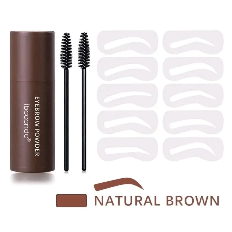 Eyebrow Powder Stamp + Cetakan Alis Tali isi 12pcs +Concealer 2