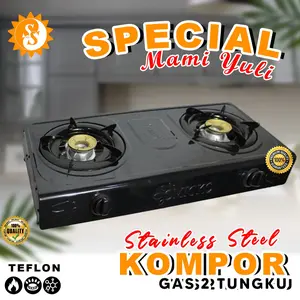 [Exclusive Mamiyuli] Kompor Gas 2 Tungku / Kompor Gas Otomatis