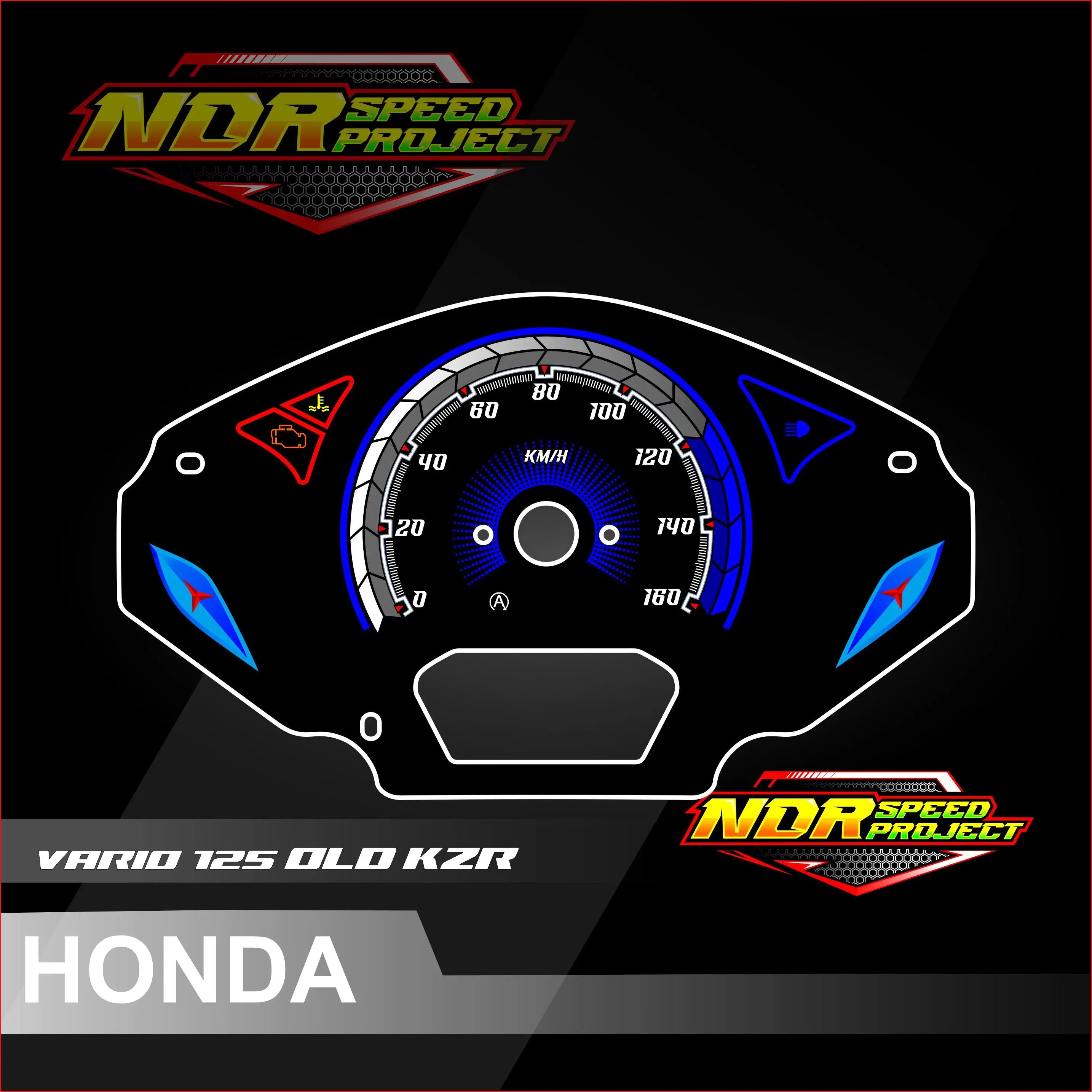 papan panel custom speedometer honda vario 125 old