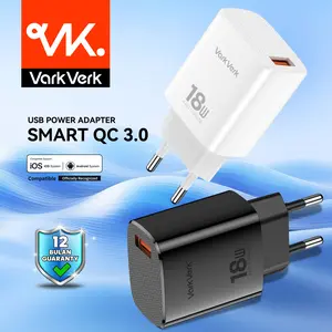 VarkVerk (TC-03) 3A / 18W Pengisi daya port USB QC3.0 / Power Adapter USB Travel Charger for smart phones