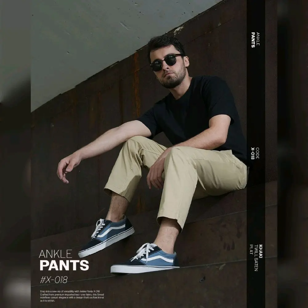 SAMASE X018 Sirwal Ankle Pants Celana Pria Muslim Laa Isbal