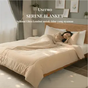 Unitwo Serene Series [BEDCOVER ONLY] Lembut, Nyaman, dan Mudah Dirawat