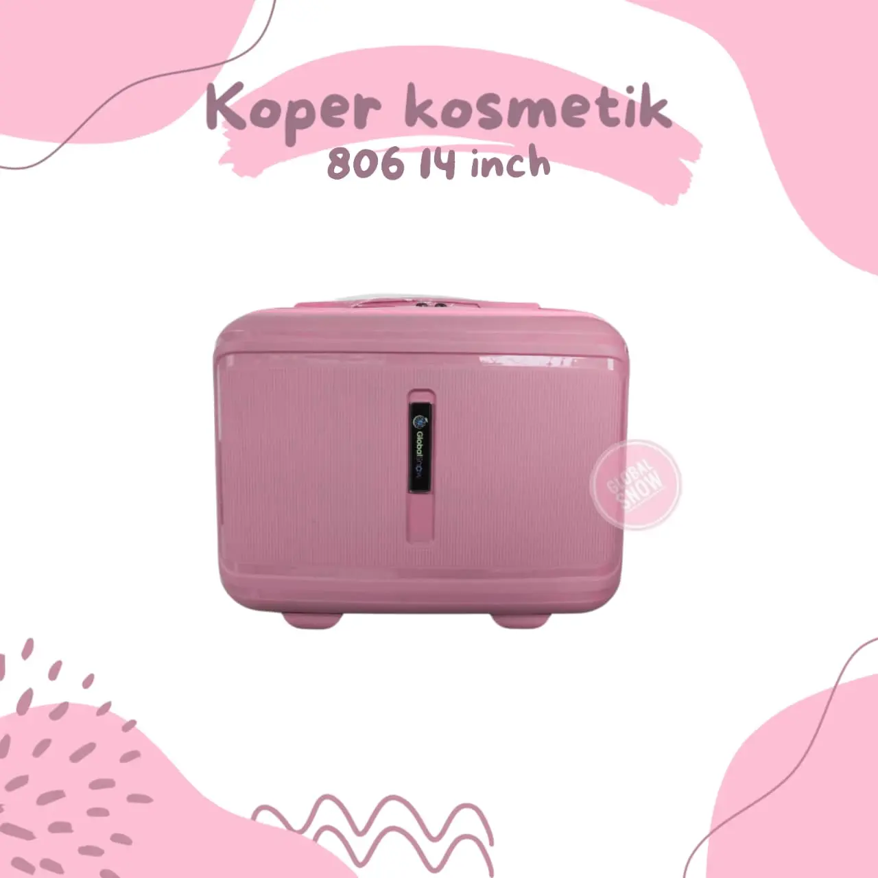 KOPER PP ANTI PECAH 806 14 inch / KOPER 14 INCH / KOPER CUTE / KOPER KOSMETIK / ANTI PECAH TAHAN BANTING