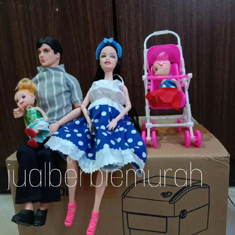 (SATU SET) SEPASANG BONEKA BERBIE TEKUK LAGI HAMIL / MAINAN PIVOTAL HAMIL (COD BAYAR DI TEMPAT) 1