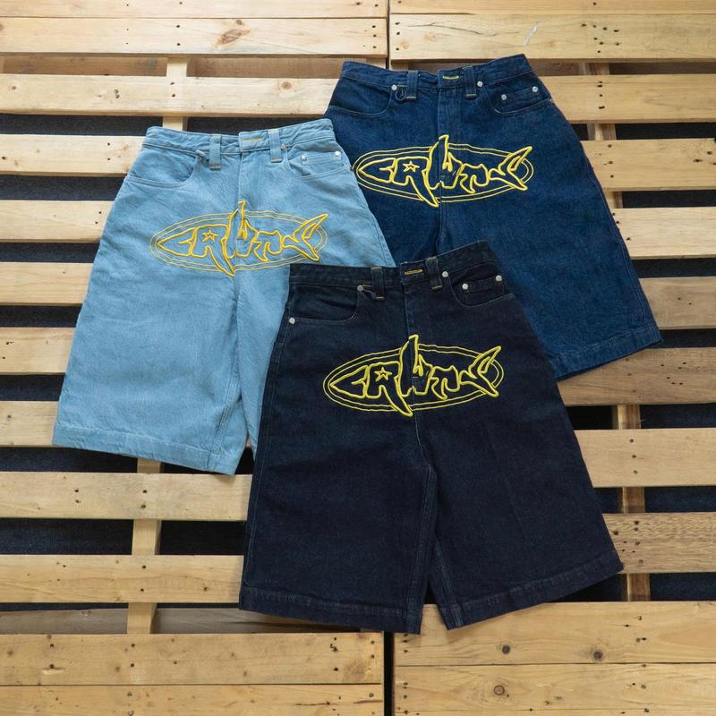 Quần Jorts Denim Cruehawts Signature/ Embroidery Logo